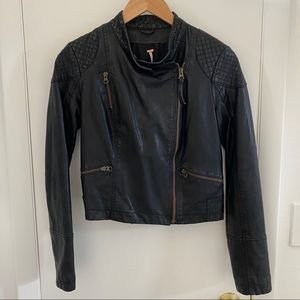 Free People Vegan Leather Jacket